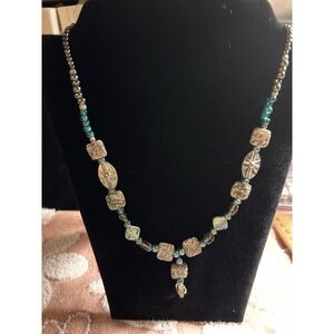 Stone Necklace With Beads.